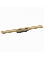 Hansgrohe RainDrain Flex oldalfal mellé zuhanylefolyó 70 cm, vágható, szálcsiszolt bronz 56050140