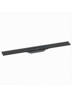 Hansgrohe RainDrain Flex oldalfal mellé zuhanylefolyó 80 cm, vágható, matt fekete 56051670