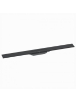 Hansgrohe RainDrain Flex oldalfal mellé zuhanylefolyó 90 cm, vágható, matt fekete 56052670
