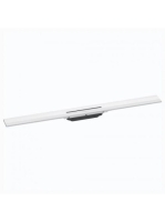 Hansgrohe RainDrain Flex oldalfal mellé zuhanylefolyó 90 cm, vágható, matt fehér 56052700