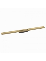 Hansgrohe RainDrain Flex oldalfal mellé zuhanylefolyó 100 cm, vágható, szálcsiszolt bronz 56053140