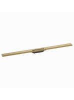 Hansgrohe RainDrain Flex oldalfal mellé zuhanylefolyó 120 cm, vágható, szálcsiszolt bronz 56054140