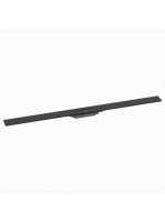 Hansgrohe RainDrain Flex oldalfal mellé zuhanylefolyó 120 cm, vágható, matt fekete 56054670