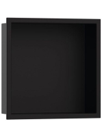 Hansgrohe XtraStoris Original falfülke integrált kerettel 30x30x10 cm, matt fekete 56061670