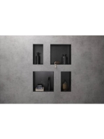 Hansgrohe XtraStoris Minimalistic Falfülke nyitott kerettel, 30 x 15 x 10 cm matt fekete 56070670