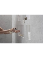 Hansgrohe XtraStoris Minimalistic Falfülke nyitott kerettel, 30 x 15 x 10 cm rozsdamentes acél hatású 56070800