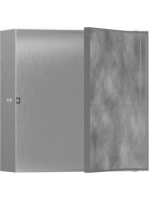 Hansgrohe XtraStoris Rock Falfülke cserélhető ajtóval, 30 x 30 x 10 cm rozsdamentes acél hatású 56085800