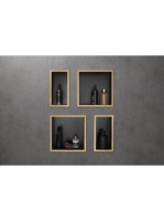 Hansgrohe XtraStoris Individual Falfülke matt fekete színben, design kerettel 30 x 15 x 10 cm szálcsiszolt bronz 56095140