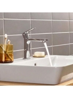 Hansgrohe Rebris E Hidegindítású egykaros mosdócsaptelep 110, automata lefolyógarnitúrával 72559000