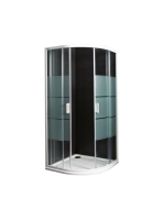 Jika Lyra Plus ívelt zuhanykabin 90x190 cm, átlátszó stripy