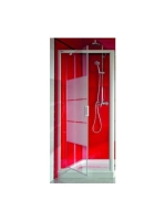 Jika Lyra Plus zuhanyajtó 90x190 cm, átlátszó stripy üveg, f