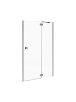 Jika Pure balos zuhanyajtó 80x195 cm, átlátszó üveg, ezüst p