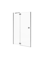 Jika Pure jobbos zuhanyajtó 100x195 cm, átlátszó üveg, ezüst