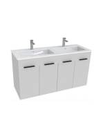 Jika Cube fehér alsószekrény dupla mosdóval 4536611763001 -