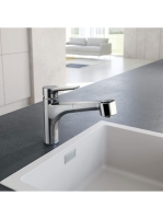 Kludi MIX egykaros mosogatócsaptelep kihúzható öblítőzuhany,