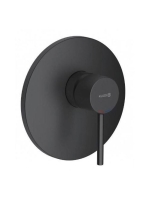 Kludi Bozz falsík alatti zuhanycsap, matt fekete 386500576 -