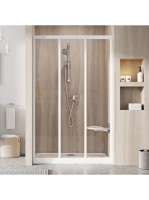 Ravak Supernova ASDP3-110 zuhanyajtó Transparent üveg, fehér