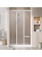 Ravak Supernova ASDP3-120 zuhanyajtó Grape üveg, fehér keret