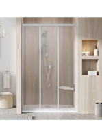 Ravak Supernova ASDP3-130 zuhanyajtó Grape üveg, szatén kere