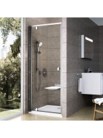 Ravak Pivot PDOP1-90 zuhanyajtó (szatén-transparent) 03G70U0