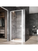 Ravak Nexty NDOP1-90 Zuhanyajtó átlátszó üveggel, fehér foga