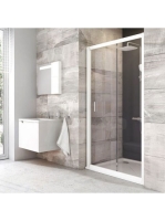 Ravak Blix BLDP2-100 zuhanyajtó (fehér-Transparent) 0PVA0100