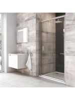 Ravak Blix BLDP2-100 zuhanyajtó (szatén-Transparent) 0PVA0U0