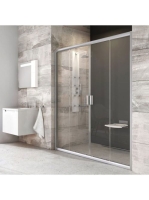 Ravak Blix BLDP4-130 zuhanyajtó (szatén-Transparent) 0YVJ0U0