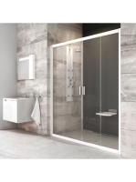 Ravak Blix BLDP4-180 zuhanyajtó (fehér-Transparent) 0YVY0100