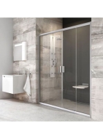 Ravak Blix BLDP4-180 zuhanyajtó (szatén-Transparent) 0YVY0U0