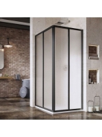 Ravak Supernova SRV2-75 sarokbelépős zuhanykabin (fekete+Gra