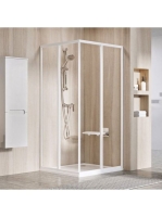 Ravak Supernova SRV2-100 sarokbelépős zuhanykabin (fehér+Tra