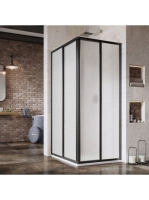 Ravak Supernova SRV2-100 sarokbelépős zuhanykabin (fekete+Pe