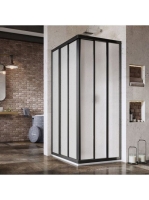 Ravak Supernova ASRV3-90 sarokbelépős zuhanykabin (fekete+Pe