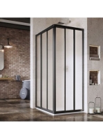 Ravak Supernova ASRV3-90 sarokbelépős zuhanykabin (fekete+Gr