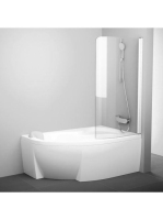 Ravak CVSK1 jobbos kádparaván 85x150 cm (fehér-Transparent)