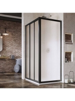 Ravak Supernova APSS-90 fix üveg zuhanyfal (fekete+Grape) 94