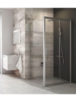 Ravak Blix BLPS-100 zuhanyfal (szatén+Transparent) 9BHA0U00Z