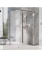 Ravak Walk-In Corner 110/80 zuhanykabin (fekete-Transparent)
