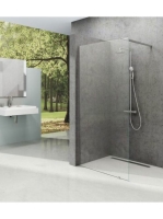 Ravak Walk-In Wall 110 zuhanyfal (fényes alu - Transparent)
