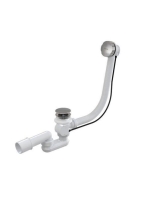 Ravak Kád le/túlfolyószett 570mm bovdenes króm X01305 - Fürd