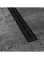 Ravak Runway zuhanyfolyóka 750 mm, fekete X01750 - Fürdőszob