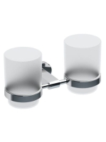 Ravak Chrome Dupla pohártartó (üveg) X07P189 - Fürdőszoba -