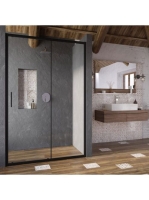 Ravak Blix Slim BLSDP2-120 zuhanyajtó (fekete+Transparent) X