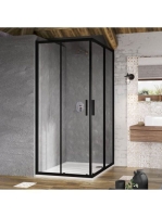 Ravak Blix Slim BLSRV2-90 zuhanykabin (fekete+Transparent) X