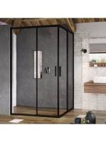 Ravak Blix Slim BLSRV2K-90 sarokbelépős zuhanykabin (fekete+