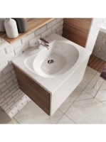 Ravak Rosa 600 mosdó fehér, nyílással XJ201160000 - Fürdőszo