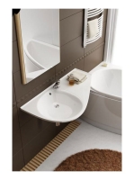 Ravak Avocado Comfort jobbos mosdó (fehér), furattal XJ9P110