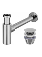 Rea Univerzális mosdószifon click-clack leeresztő szeleppel,