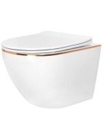 Rea Carlo Mini Rimless fali WC csésze 37x49 mélyöblítéssel,
